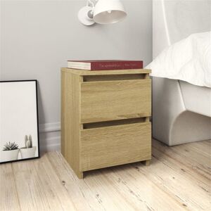 Zipcode Design Demona 2 Drawer Bedside Table Sonoma Oak 40cm H X 30cm W X 30cm D Zipcode Design Demona 2 Drawer Bedside Table Sonoma Oak 40cm H X 30cm W X 30cm D