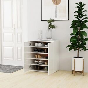 Ebern Designs Shoe Cabinet 60x35x70 cm Engineered Wood High Gloss White 10 Ebern Designs Shoe Cabinet 60x35x70 cm Engineered Wood High Gloss White 10