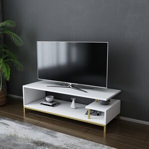 Blue Elephant Reily TV Stand for TVs up to 50" Gold/White 50" Blue Elephant Reily TV Stand for TVs up to 50" Gold/White 50"