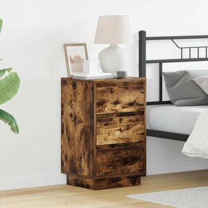 Metro Bedside Cabinet 39 X 34.5 X 65 Cm Engineered Wood Smoked Oak 65cm H X 39cm W X 34.5cm D Metro Bedside Cabinet 39 X 34.5 X 65 Cm Engineered Wood Smoked Oak 65cm H X 39cm W X 34.5cm D