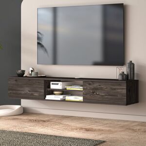 Brayden Studio Bonacci Floating Tv Stand Up To 80" Tv's Wall Mounted Media Console Black Oak 78" Brayden Studio Bonacci Floating Tv Stand Up To 80" Tv's Wall Mounted Media Console Black Oak 78"