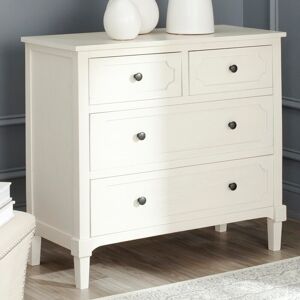 Lark Manor Jace 4 Drawer 80" W Solid Wood Chest Of Drawers White 74.93cm H X 80cm W X 34cm D Lark Manor Jace 4 Drawer 80" W Solid Wood Chest Of Drawers White 74.93cm H X 80cm W X 34cm D