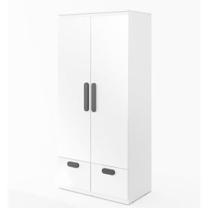 Symple Stuff Replay 2 Door Wardrobe Graphite 192cm H X 90cm W X 50cm D Symple Stuff Replay 2 Door Wardrobe Graphite 192cm H X 90cm W X 50cm D