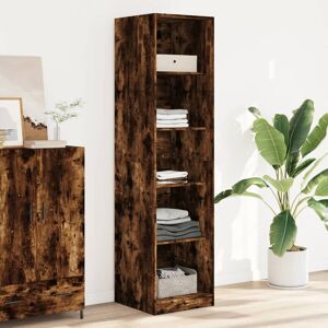 17 Stories Abbeydale Wardrobe Smoked Oak 200cm H x 50cm W x 50cm D 17 Stories Abbeydale Wardrobe Smoked Oak 200cm H x 50cm W x 50cm D