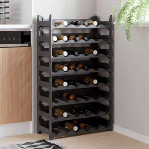 Rebrilliant Bilderback Tabletop/Countertop Wine Bottle Rack in Anthracite Anthracite 104cm H x 60cm W x 26cm D Rebrilliant Bilderback Tabletop/Countertop Wine Bottle Rack in Anthracite Anthracite 104cm H x 60cm W x 26cm D