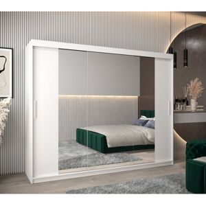 Latitude Run Allandy 2 Door Sliding Wardrobe White Matt 200cm H X 250cm W X 62cm D Latitude Run Allandy 2 Door Sliding Wardrobe White Matt 200cm H X 250cm W X 62cm D