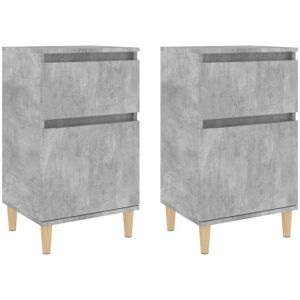 Latitude Run Giesen 1 Drawer Bedside Table Concrete Grey 70cm H X 40cm W X 35cm D Latitude Run Giesen 1 Drawer Bedside Table Concrete Grey 70cm H X 40cm W X 35cm D