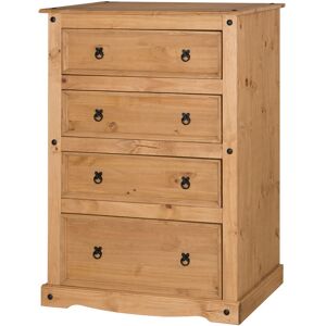 Brambly Cottage Bridewell 4 Drawer 92Cm W Chest of Drawers Antique Wax 130cm H X 92cm W X 48cm D Brambly Cottage Bridewell 4 Drawer 92Cm W Chest of Drawers Antique Wax 130cm H X 92cm W X 48cm D