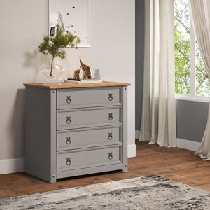 Brambly Cottage Bridewell 4 Drawer 80Cm W Chest of Drawers Grey 73cm H X 80cm W X 41cm D Brambly Cottage Bridewell 4 Drawer 80Cm W Chest of Drawers Grey 73cm H X 80cm W X 41cm D