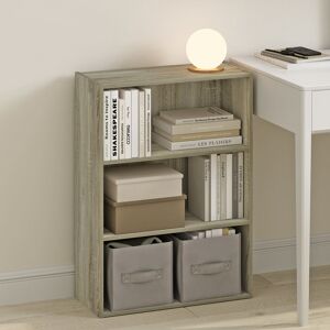 17 Stories Simple Open Shelf, Bookcases, 3-Tier, Amber Pine Sonoma Oak (3 Shelves) 80.01cmH x 60.2cmW x 24.64cmD 17 Stories Simple Open Shelf, Bookcases, 3-Tier, Amber Pine Sonoma Oak (3 Shelves) 80.01cmH x 60.2cmW x 24.64cmD