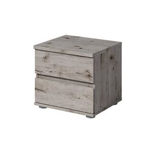 Alpen Home Sargat 2 Drawer Bedside Table Wellington Oak 43cm H X 47cm W X 41cm D Alpen Home Sargat 2 Drawer Bedside Table Wellington Oak 43cm H X 47cm W X 41cm D