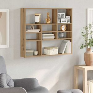 Brayden Studio Ramus Wall Shelf Artisan Oak 78cm H X 90cm W X 16cm D Brayden Studio Ramus Wall Shelf Artisan Oak 78cm H X 90cm W X 16cm D