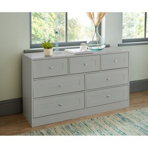 Marlow Home Co. Merrigan 7 Drawer Chest Grey 76cm H X 127cm W X 40cm D Marlow Home Co. Merrigan 7 Drawer Chest Grey 76cm H X 127cm W X 40cm D
