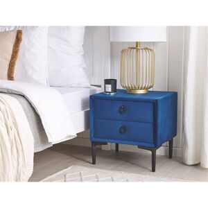 Canora Grey Morehead 2 Drawer Bedside Table Blue 45cm H X 44cm W X 38cm D Canora Grey Morehead 2 Drawer Bedside Table Blue 45cm H X 44cm W X 38cm D