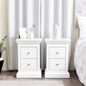 Lark Manor Caudell 40cm W Manufactured Wood Bedside Table White 60cm H X 40cm W X 30cm D Lark Manor Caudell 40cm W Manufactured Wood Bedside Table White 60cm H X 40cm W X 30cm D