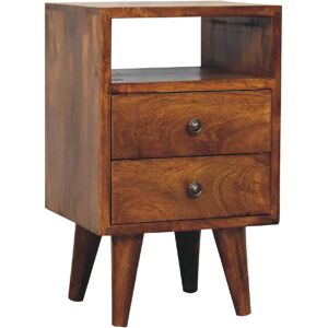 Union Rustic Botkins Solid Wood Bedside Table Chestnut 50cm H X 30cm W X 30cm D Union Rustic Botkins Solid Wood Bedside Table Chestnut 50cm H X 30cm W X 30cm D
