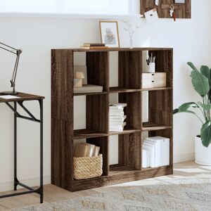 Latitude Run Bookcase 102X32x108 Cm Engineered Wood Brown Oak 108cm H X 102cm W X 32cm D Latitude Run Bookcase 102X32x108 Cm Engineered Wood Brown Oak 108cm H X 102cm W X 32cm D