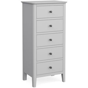 August Grove Hartford 5 Drawer 53Cm W Tallboy Grey/Black 110cm H X 53cm W X 37cm D August Grove Hartford 5 Drawer 53Cm W Tallboy Grey/Black 110cm H X 53cm W X 37cm D