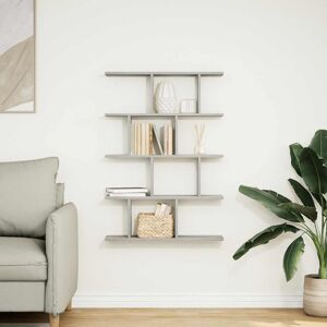 Latitude Run Wall Cube Shelf 12 Compartments Grey Sonoma Engineered Wood Grey Sonoma 100cm H X 70cm W X 18cm D Latitude Run Wall Cube Shelf 12 Compartments Grey Sonoma Engineered Wood Grey Sonoma 100cm H X 70cm W X 18cm D