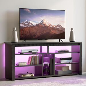Metro Led Tall Tv Stand, Entertainment Center For 55/60/65 Inch Tv, Gaming Tv Console With Storage For Ps4, Adjustable Shelf Modern High Tv Cabinet For Livi Black 65" Metro Led Tall Tv Stand, Entertainment Center For 55/60/65 Inch Tv, Gaming Tv Console With Storage For Ps4, Adjustable Shelf Modern High Tv Cabinet For Livi Black 65"