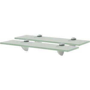 Latitude Run 2 Piece Floating Shelf Frosted 0.8cm H x 40cm W x 10cm D Latitude Run 2 Piece Floating Shelf Frosted 0.8cm H x 40cm W x 10cm D