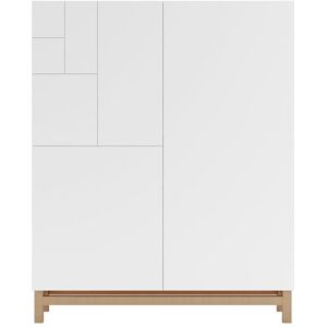 Rebrilliant 18 Pair Shoe Storage Cabinet White/Light Oak 18 Rebrilliant 18 Pair Shoe Storage Cabinet White/Light Oak 18