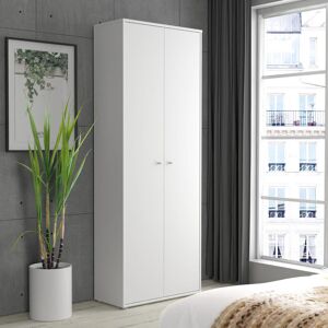 Wade Logan Amandla 2 Door Wardrobe White 197.5cm H X 73.7cm W X 34.8cm D Wade Logan Amandla 2 Door Wardrobe White 197.5cm H X 73.7cm W X 34.8cm D