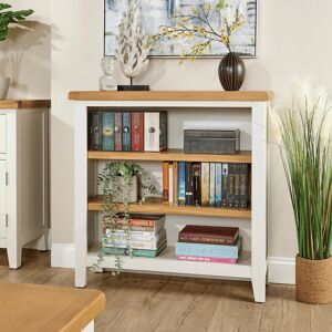 Lark Manor Conte Fully Assembled 3 Tier Solid Wood and Oak Veneer Bookcase Storage White 90cm H X 90cm W X 30cm D Lark Manor Conte Fully Assembled 3 Tier Solid Wood and Oak Veneer Bookcase Storage White 90cm H X 90cm W X 30cm D