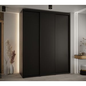 Latitude Run Auniya I Sliding Door Wardrobe 200cm - Oak Artisan Finish Black 205cm H X 200cm W X 60cm D Latitude Run Auniya I Sliding Door Wardrobe 200cm - Oak Artisan Finish Black 205cm H X 200cm W X 60cm D
