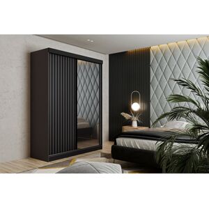 Latitude Run Modern Large 2 Door Wardrobe Espresso 200cm H X 138cm W X 59cm D Latitude Run Modern Large 2 Door Wardrobe Espresso 200cm H X 138cm W X 59cm D