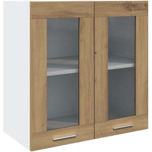 Marlow Home Co. Audrielle Kitchen Wall Cabinet Lyon with Glass Door 60x31x60 cm Artisan Oak 60cm H X 60cm W X 31cm D Marlow Home Co. Audrielle Kitchen Wall Cabinet Lyon with Glass Door 60x31x60 cm Artisan Oak 60cm H X 60cm W X 31cm D