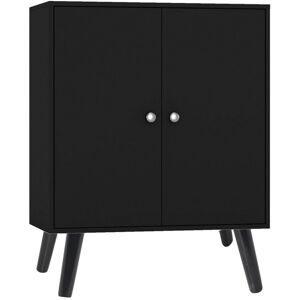 17 Stories Rachal Bookcase Black/Black/Beech 80cm H X 60cm W X 30cm D 17 Stories Rachal Bookcase Black/Black/Beech 80cm H X 60cm W X 30cm D