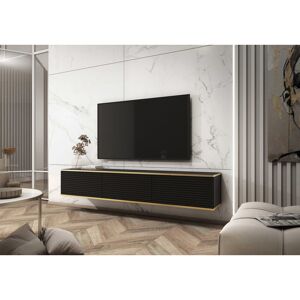 Fairmont Park Perina TV Stand for TVs up to 78 " Black/Gold 30cm H x 175cm W Fairmont Park Perina TV Stand for TVs up to 78 " Black/Gold 30cm H x 175cm W