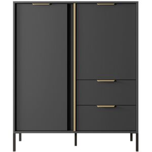 Canora Grey Amolika 2 - Door Cabinet Accent Chest 124cm H X 103cm W X 40cm D Canora Grey Amolika 2 - Door Cabinet Accent Chest 124cm H X 103cm W X 40cm D