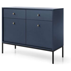 Latitude Run Lorris 2 Drawer 104Cm W Combi Chest Navy Blue/Black 83cm H X 104cm W X 39cm D Latitude Run Lorris 2 Drawer 104Cm W Combi Chest Navy Blue/Black 83cm H X 104cm W X 39cm D