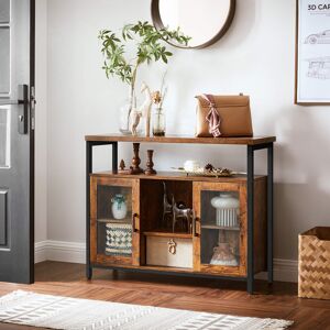 Borough Wharf Joshi 100 Cm Wide Sideboard Black;Rustic Brown 80cm H X 100cm W X 35cm D Borough Wharf Joshi 100 Cm Wide Sideboard Black;Rustic Brown 80cm H X 100cm W X 35cm D