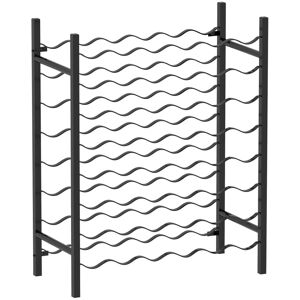 Rio Jarrard 48 Bottle Wine Rack Black 80cm H X 64cm W X 22cm D Rio Jarrard 48 Bottle Wine Rack Black 80cm H X 64cm W X 22cm D