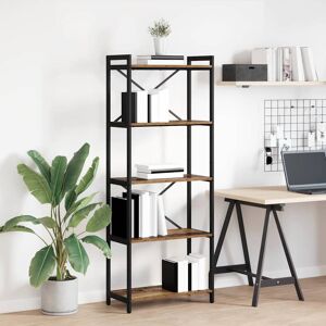Borough Wharf Bookcase Black Oak 80 X 30 X 153 Cm Engineered Wood Brown/Black (5 Shelves) 153cm H x 60cm W x 30cm D Borough Wharf Bookcase Black Oak 80 X 30 X 153 Cm Engineered Wood Brown/Black (5 Shelves) 153cm H x 60cm W x 30cm D
