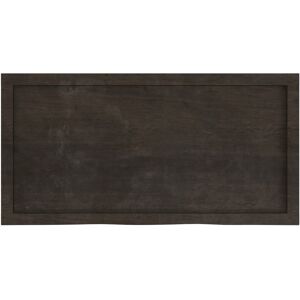 Natur Pur Wall Shelf Treated Solid Wood Oak Dark Brown 6cm H x 100cm W x 50cm D Natur Pur Wall Shelf Treated Solid Wood Oak Dark Brown 6cm H x 100cm W x 50cm D