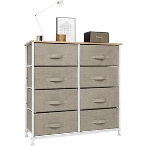 Rebrilliant Flemings 8 Drawer 80Cm W Chest Biege 83cm H X 203.2cm W X 76.2cm D Rebrilliant Flemings 8 Drawer 80Cm W Chest Biege 83cm H X 203.2cm W X 76.2cm D