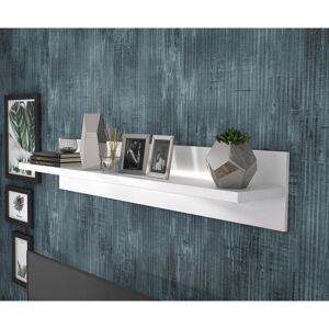 Ivy Bronx Aahil Floating Shelf White;Gloss White 25.6cm H X 140cm W X 24.3cm D Ivy Bronx Aahil Floating Shelf White;Gloss White 25.6cm H X 140cm W X 24.3cm D