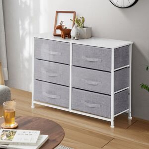17 Stories Chest Of Drawers, Storage Wardrobe Cabinet With Fabric Drawers & Metal Frame, Cloth Organizer Unit For Living Room, Bedroom, Kids Room, Dorm Room, Hal Grey 64cm H X 79cm W X 30cm D 17 Stories Chest Of Drawers, Storage Wardrobe Cabinet With Fabric Drawers & Metal Frame, Cloth Organizer Unit For Living Room, Bedroom, Kids Room, Dorm Room, Hal Grey 64cm H X 79cm W X 30cm D