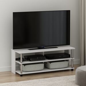 Ebern Designs Annandale TV Stand for TVs up to 43" White Oak/Stainless Steel 43" Ebern Designs Annandale TV Stand for TVs up to 43" White Oak/Stainless Steel 43"