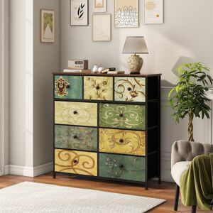 Lark Manor 10.00cm W 9 - Drawer Chest of Drawers Green 100cm H X 100cm W X 30cm D Lark Manor 10.00cm W 9 - Drawer Chest of Drawers Green 100cm H X 100cm W X 30cm D