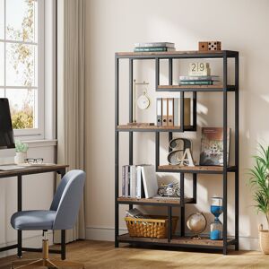 Rio Hettick Bookcase Brown/Black 165cm H X 100cm W X 30cm D Rio Hettick Bookcase Brown/Black 165cm H X 100cm W X 30cm D