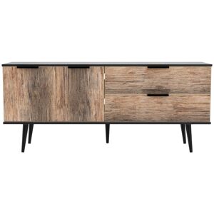Corrigan Studio Fully Assembled Menifee 147 Cm Wide 2 Drawer Sideboard Oak/Black 76cm H X 147cm W X 40cm D Corrigan Studio Fully Assembled Menifee 147 Cm Wide 2 Drawer Sideboard Oak/Black 76cm H X 147cm W X 40cm D