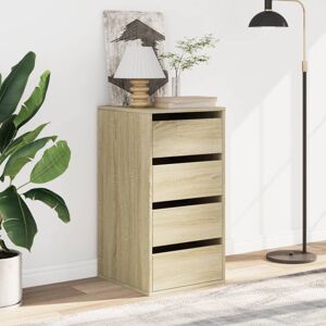 17 Stories Corner Chest Of Drawers Concrete Grey 40X41x76 Cm Engineered Wood Sonoma Oak 76cm H x 40cm W x 41cm D 17 Stories Corner Chest Of Drawers Concrete Grey 40X41x76 Cm Engineered Wood Sonoma Oak 76cm H x 40cm W x 41cm D