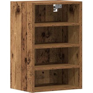 Alpen Home Campisano Wall Mounted Display Cabinet Old Wood 60cm H X 40cm W X 29.5cm D Alpen Home Campisano Wall Mounted Display Cabinet Old Wood 60cm H X 40cm W X 29.5cm D