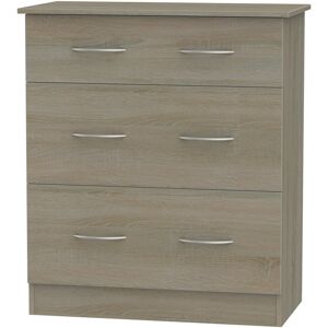 Latitude Run Crete 3 Drawer Chest Darkolino 88.5cm H X 76.5cm W X 41.5cm D Latitude Run Crete 3 Drawer Chest Darkolino 88.5cm H X 76.5cm W X 41.5cm D