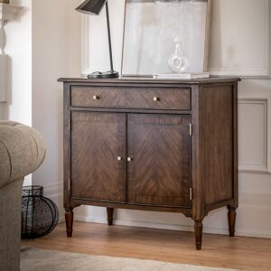 Rosalind Wheeler Cleston Solid Wood 2 - Door Cabinet Brown 95cm H X 100cm W X 47.5cm D Rosalind Wheeler Cleston Solid Wood 2 - Door Cabinet Brown 95cm H X 100cm W X 47.5cm D